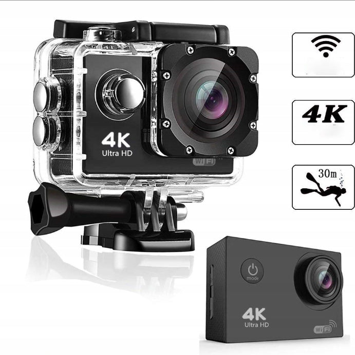 4K HD Sports Camera Waterproof WiFi Travel Holidays to the Beach Accessories Packaging status original