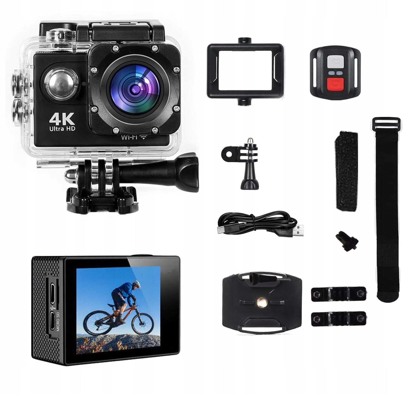 4K HD Sports Camera WiFi Underwater Camera Waterproof Camera Manufacturer code HD6890dfes