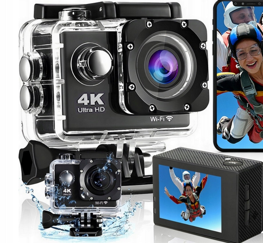 4K Sports Camera Up to 30m Waterproof Touch Screen Summer Accessory Set Packaging status original