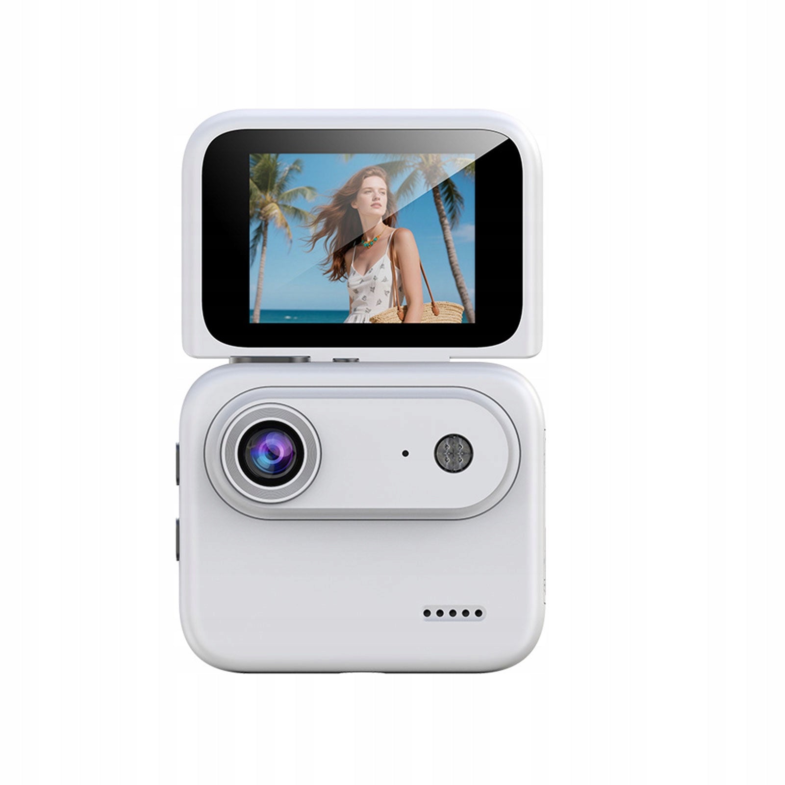 4K Sports Camera with Image Stabilization 2-Inch Camera with Tilting Ecre
