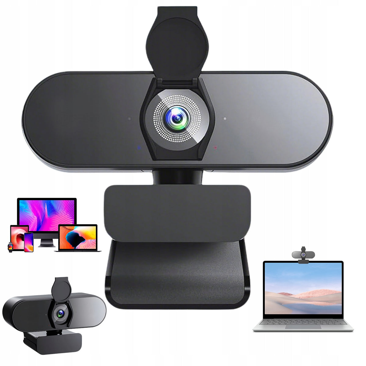 4K UHD USB WEBCAM WITH PDAF CDAF AUTOFOCUS AND 2 MICROPHONES FOR PC