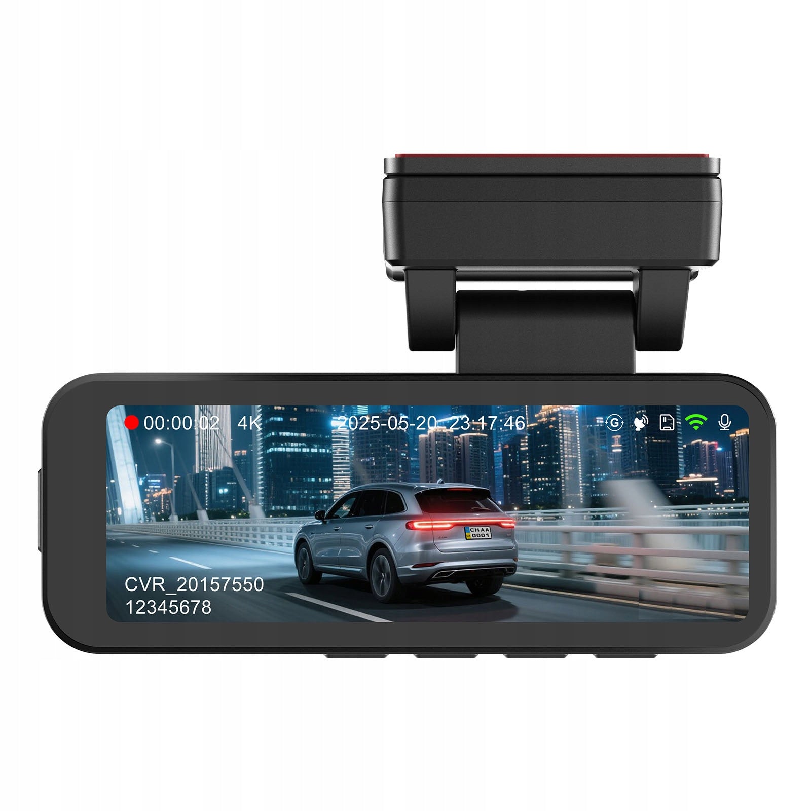 4K UHD VIDEO RECORDER DASH CAM GPS WIFI G-Sensor Night Vision FRONT&Rear Packaging status original