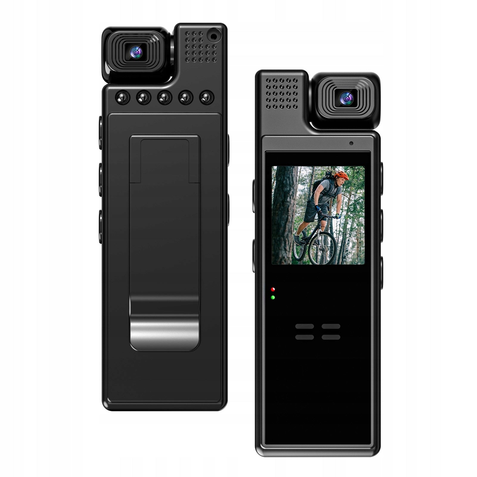4K UHD camera with 180° audio and video recording 6 9G rotating lens