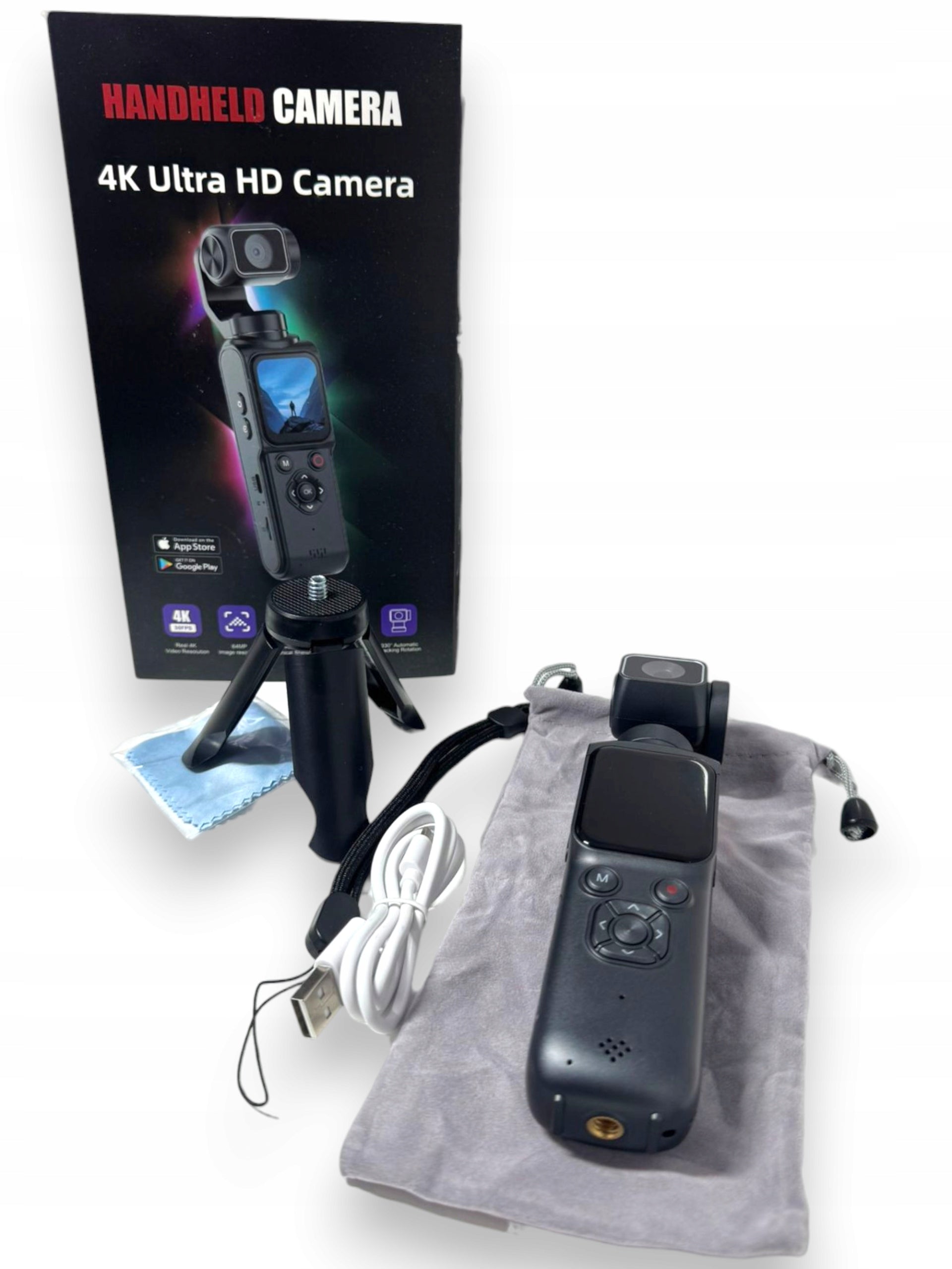 4K Ultra HD Gimbal Camera with Stabilization Mechanics | 64MP | Vlog | TikTok Manufacturer code NL-2036
