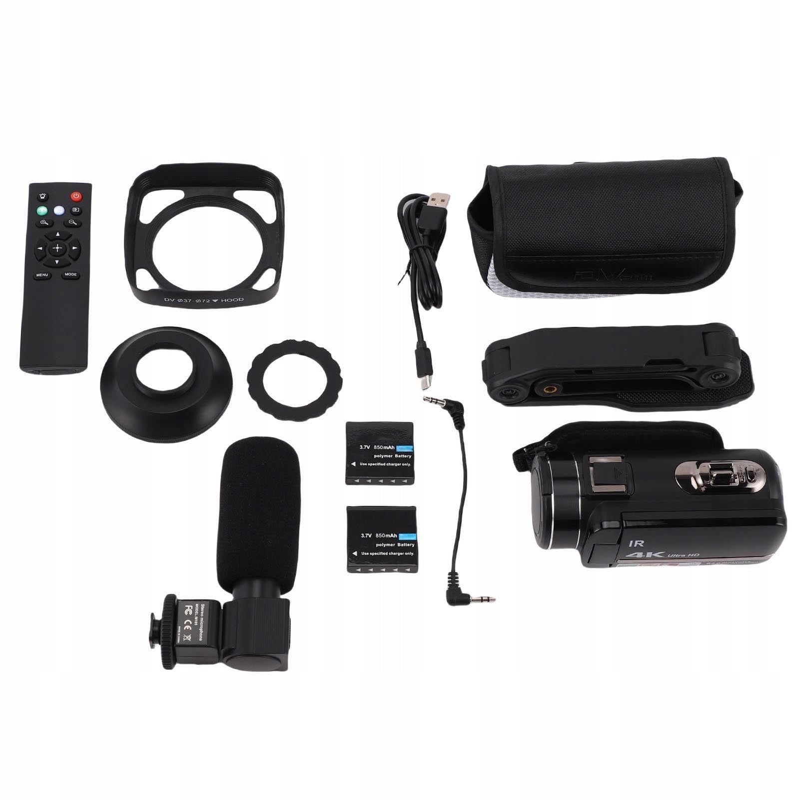 4K Video Camera 18x Digital Zoom Camera 3 Inch Touch Screen 88 Brand no brand