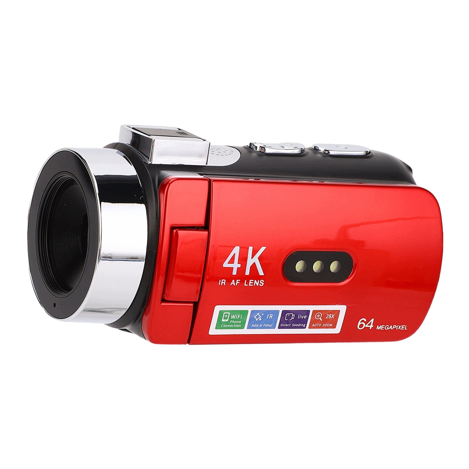 4K Video Camera 64 MP WiFi Vlog Camera With 3,0 Inch HC Screen