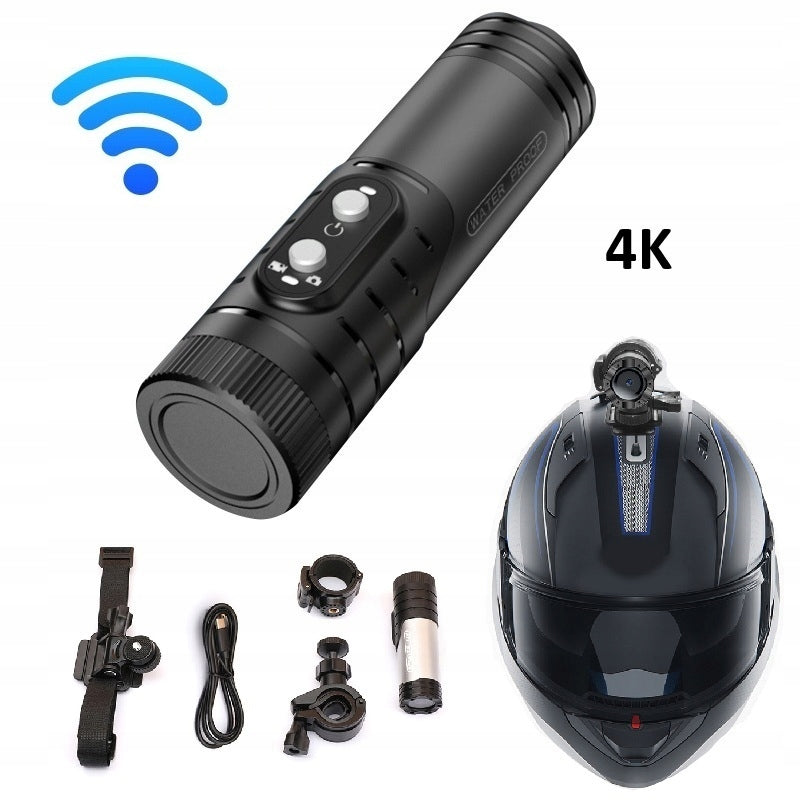 4K WIFI MINI SPORTS CAMERA FOR HELMET - WATERPROOF