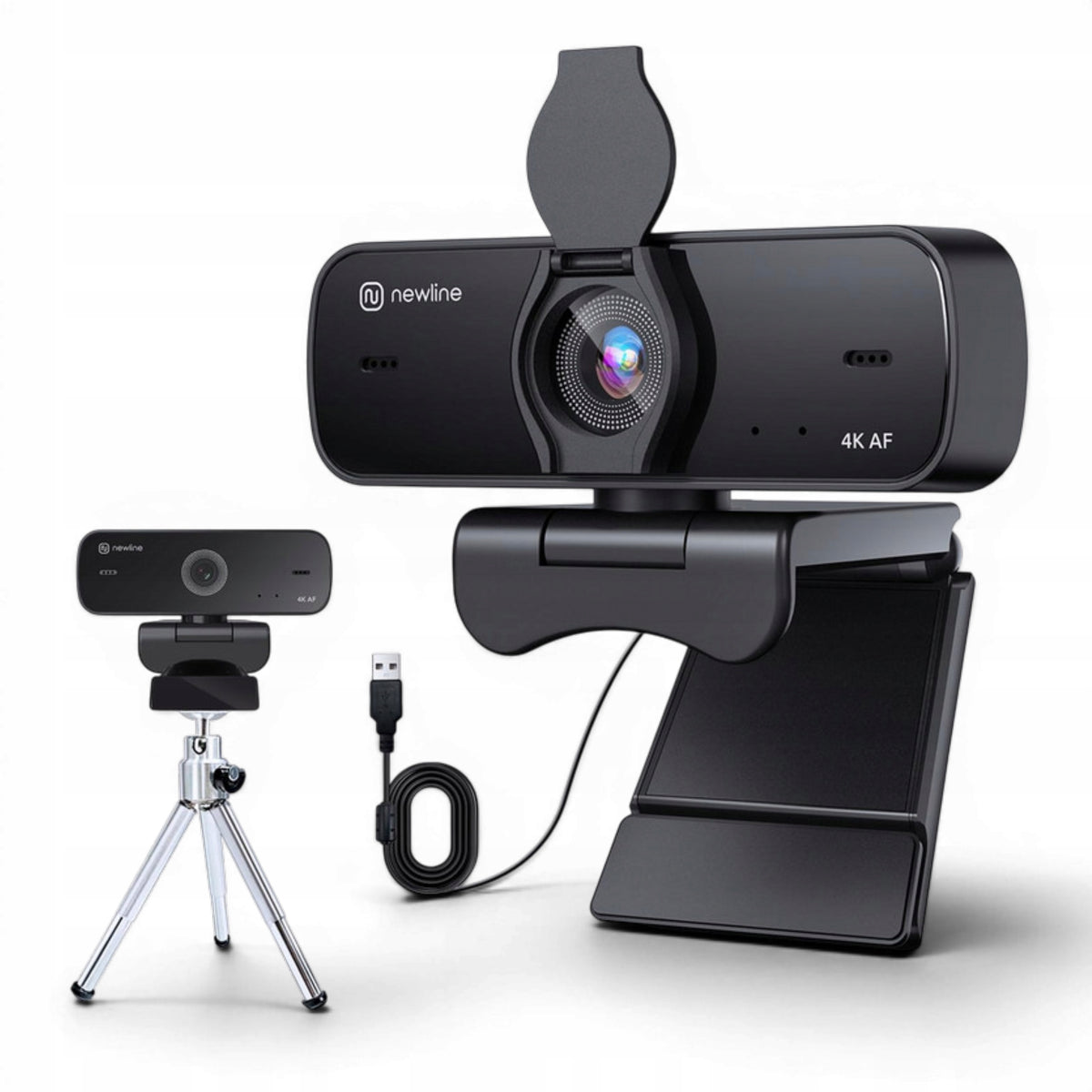 4K Webcam Microphones Noise Reduction USB 2.0