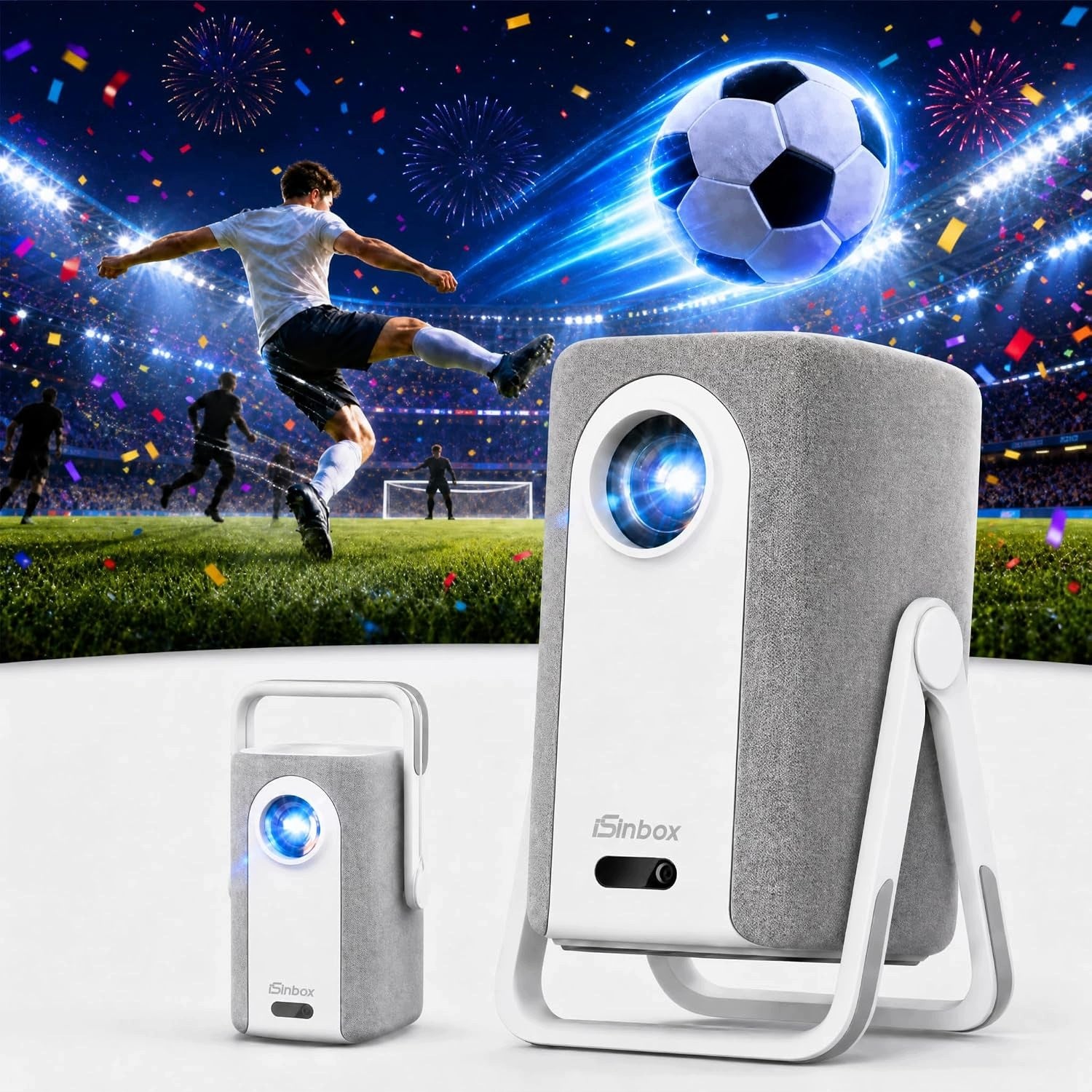4K WiFi Bluetooth autofocus Projector- Netflix YouTube PrimeVideo & Dolby