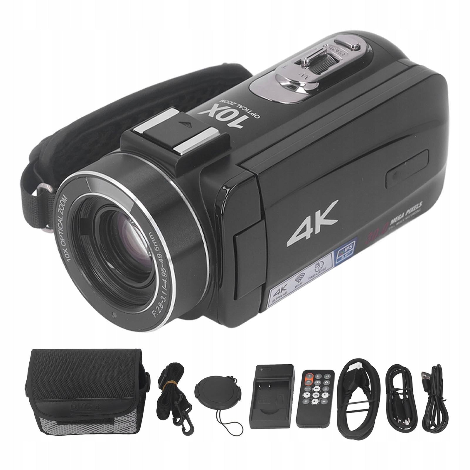 4K camera, 10x zoom remote control and automatic setting