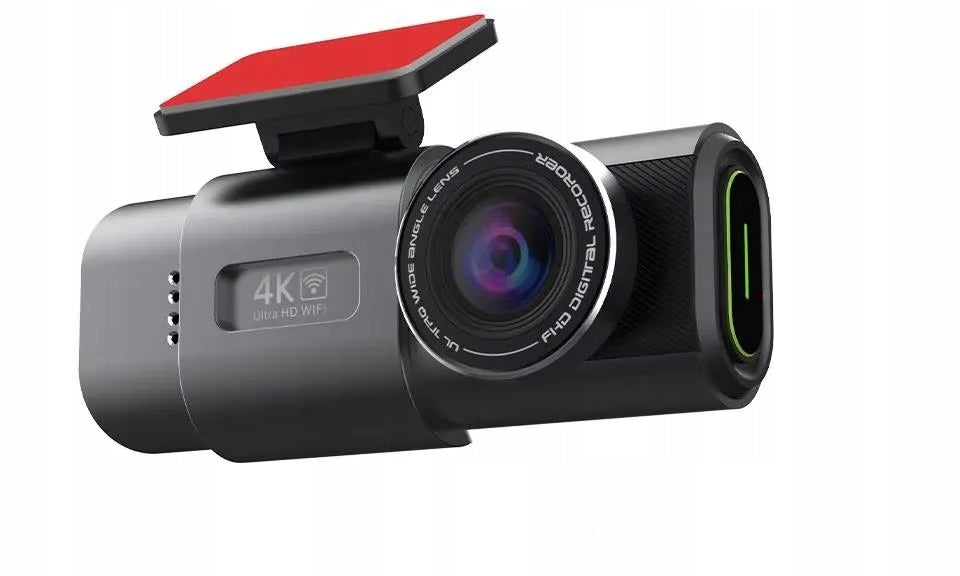 4K car camera with rear camera, WIFI, GPS Park mode.