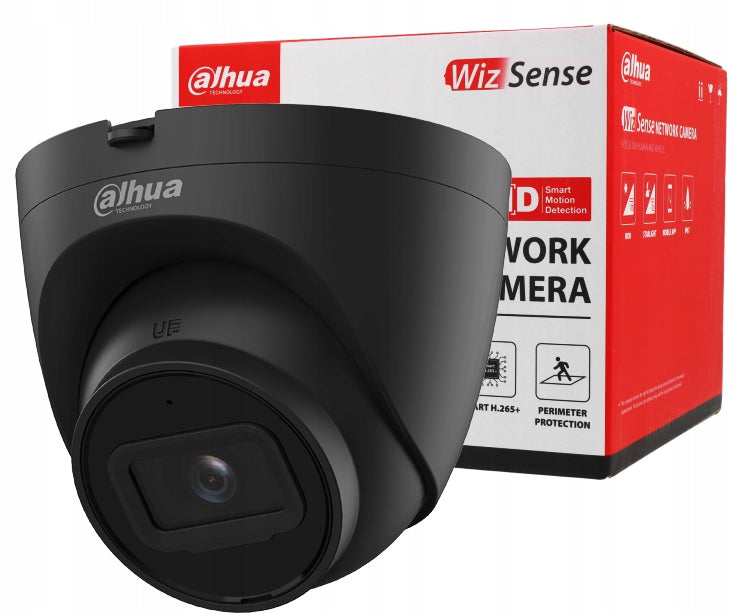 4MPx Dahua IPC-HDW2441T-S-0280B BLACK Wizsense PoE IP Camera