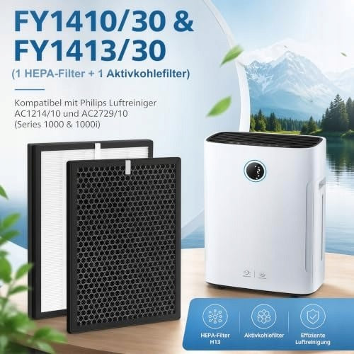4PCS REPLACEMENT FILTERS COMPATIBLE WITH PHILIPS 2000 2000I SERIES Brand Element