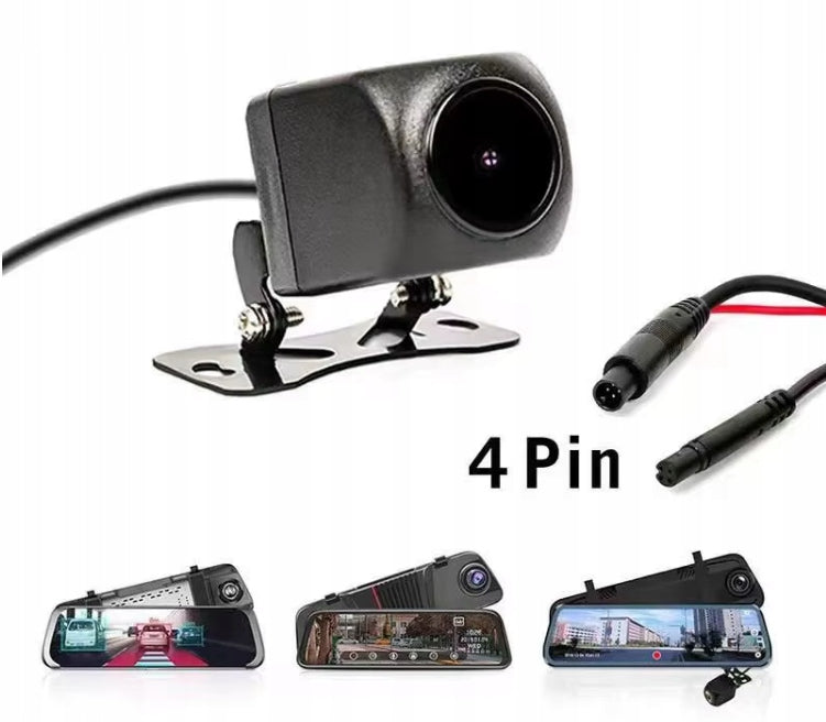 4PIN HD reversing camera universal parking rear cable 6m mirror screen