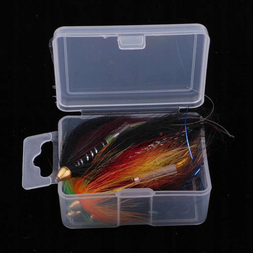 4Pc Tube Flies 4 Color Salmon And Sea Trout Fly Fishing Model 4pcs Fly Fishing Tube Flies