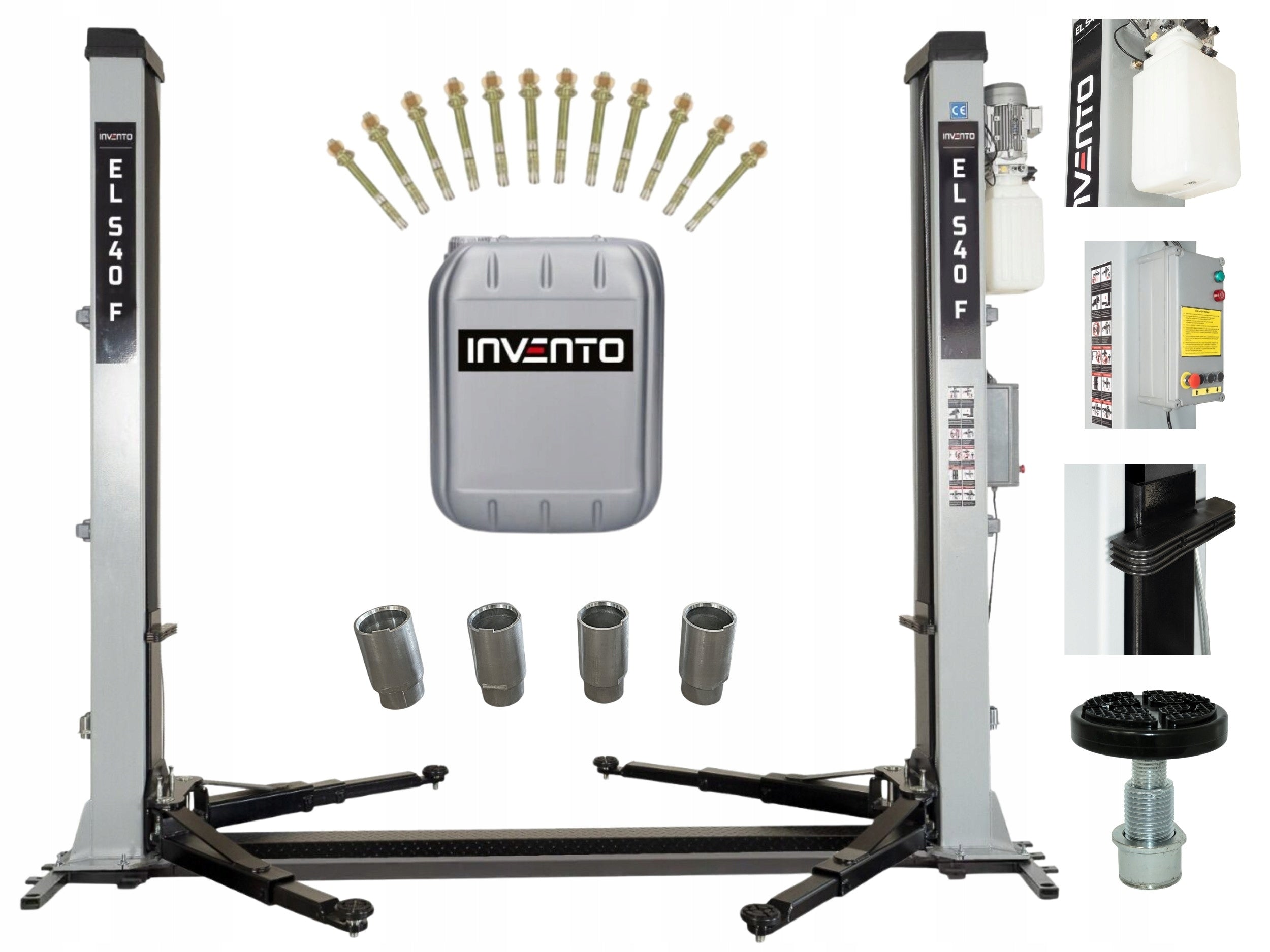 4T two-column car lift with automatic frame INVENTO EL S 40F