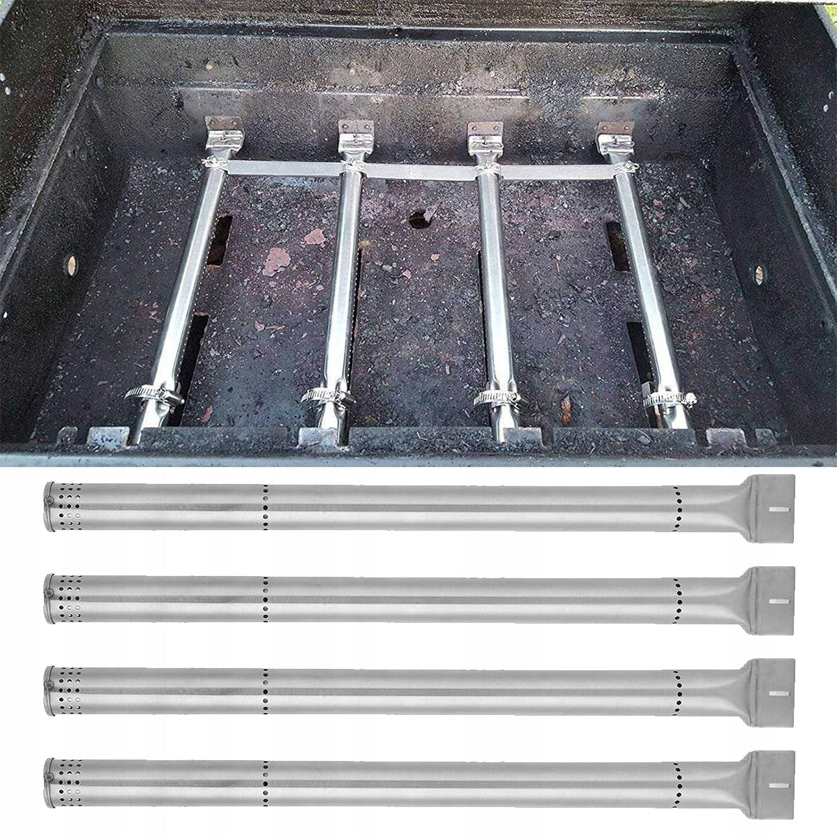 4X ADJUSTABLE 40CM PIPE BURNER FOR CHARBROIL GAS GRILL SET Manufacturer no brand