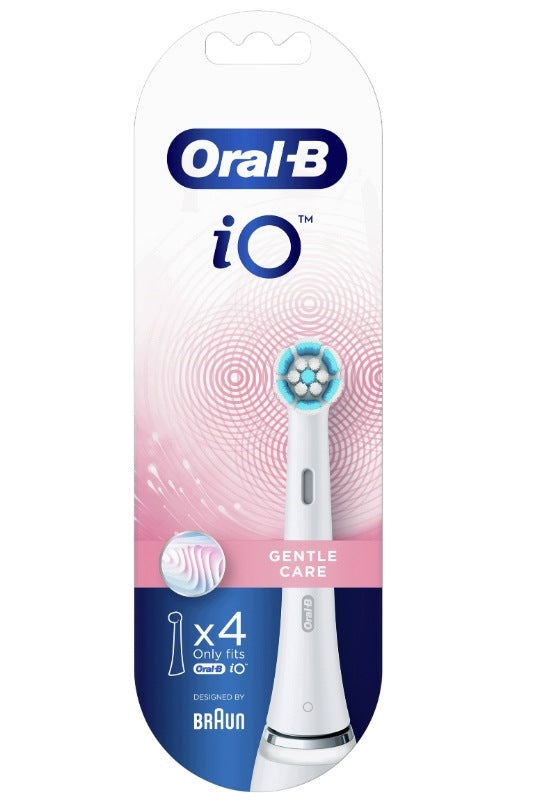 4X BRAUN Oral-B iO Gentle Care White Replacement Tips for Brush Manufacturer code 85930