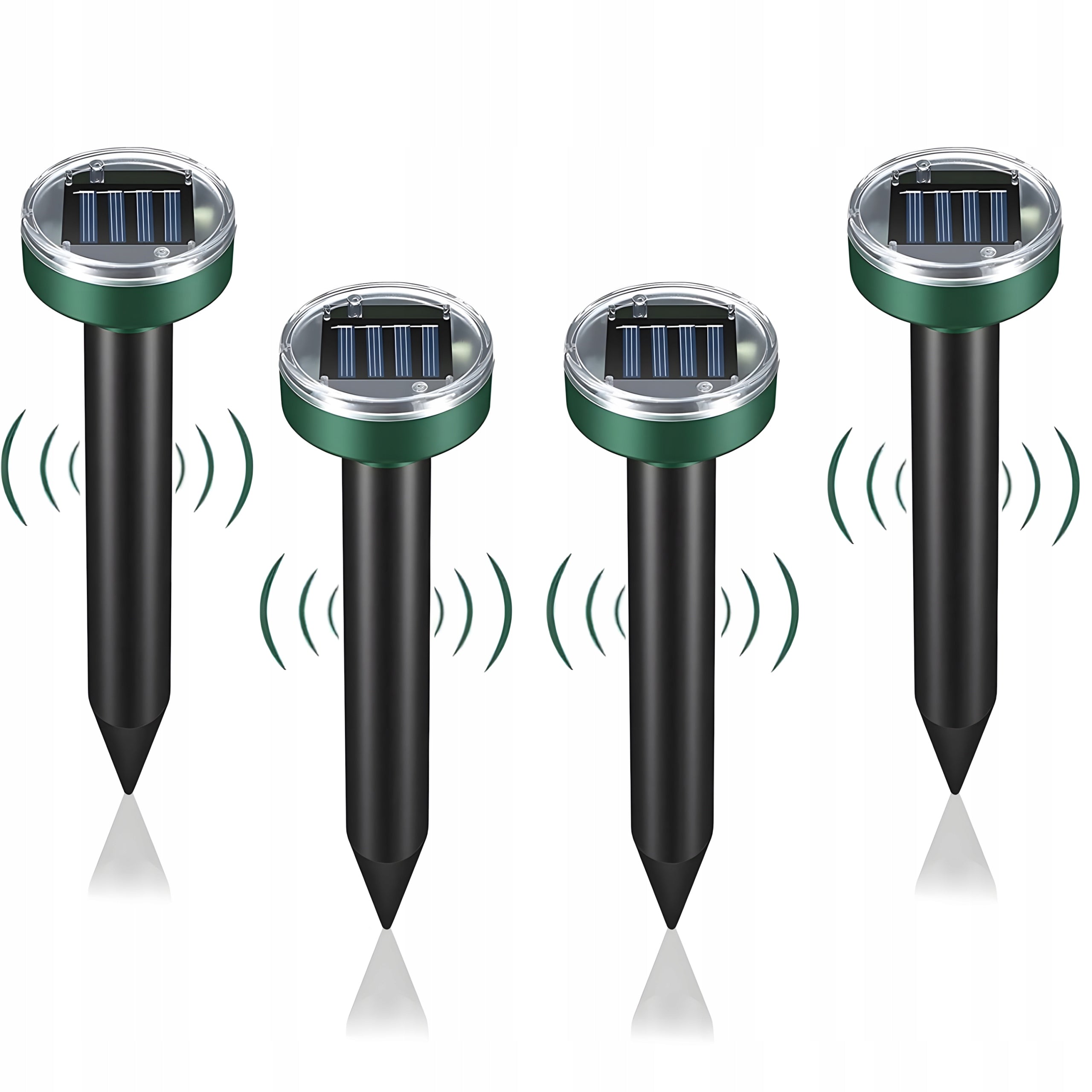 4X MOLE REPELLENT STRONG SOLAR MOLES GARDEN VOLES FOR DETERRENCE Packaging status original