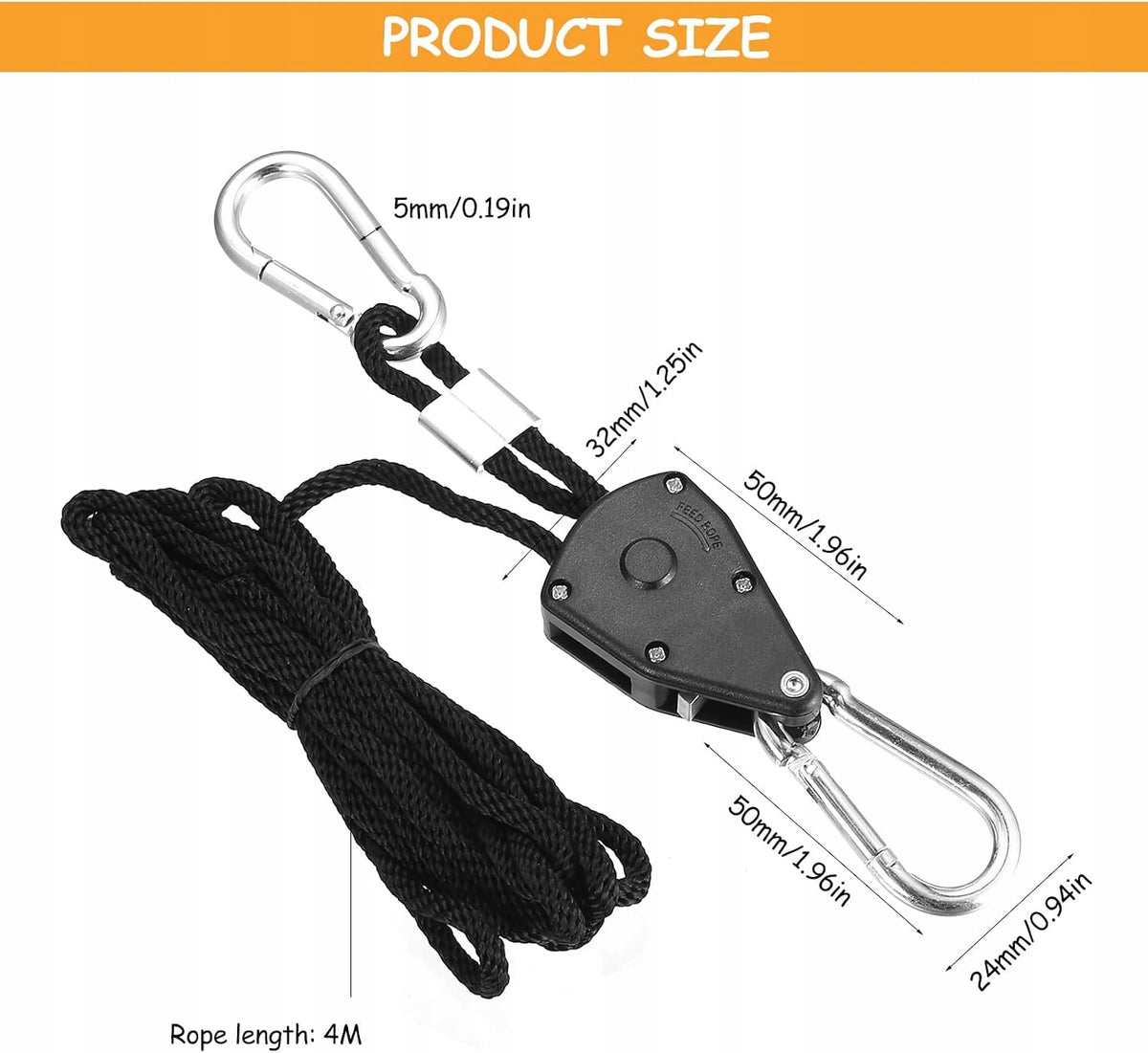 4X TENSION CABLE 2,4M WITH RATCHET TENSIONER CAMPING TENT Manufacturer code LINKA NAPINAJĄCA NAPINACZ RATCHET CAMPIN