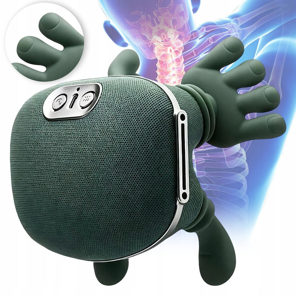 4d Electric Massager for Lumbar Shoulder Back Neck Green