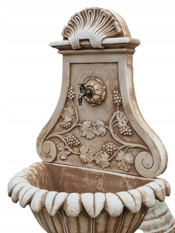 Dakota fountain water pool with bottom bucket White Cement Ag-Bet