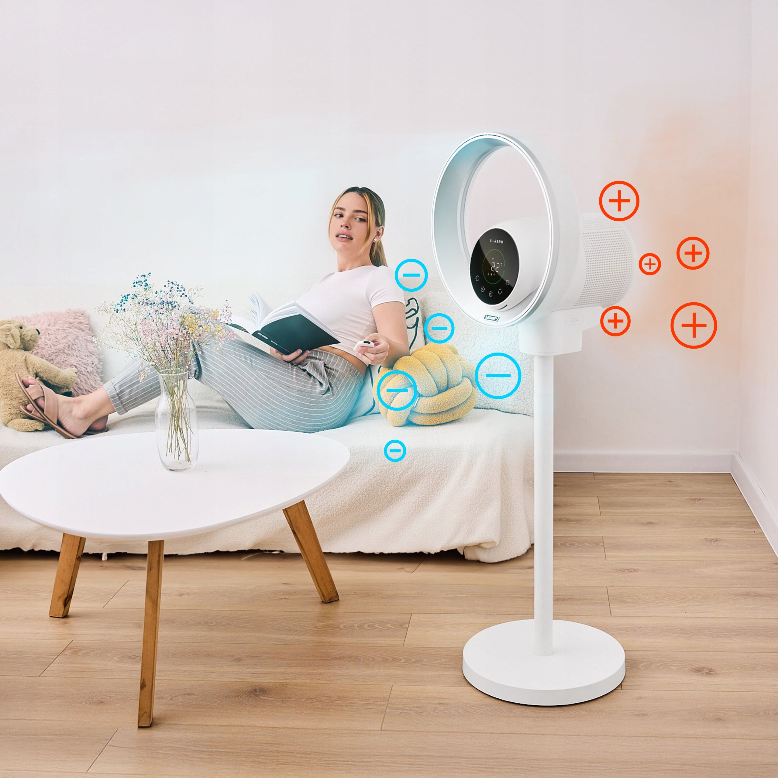 4in1 Bladeless Fan Floor Standing Windmill Yoer +WiFi +IONIZATION Brand Yoer