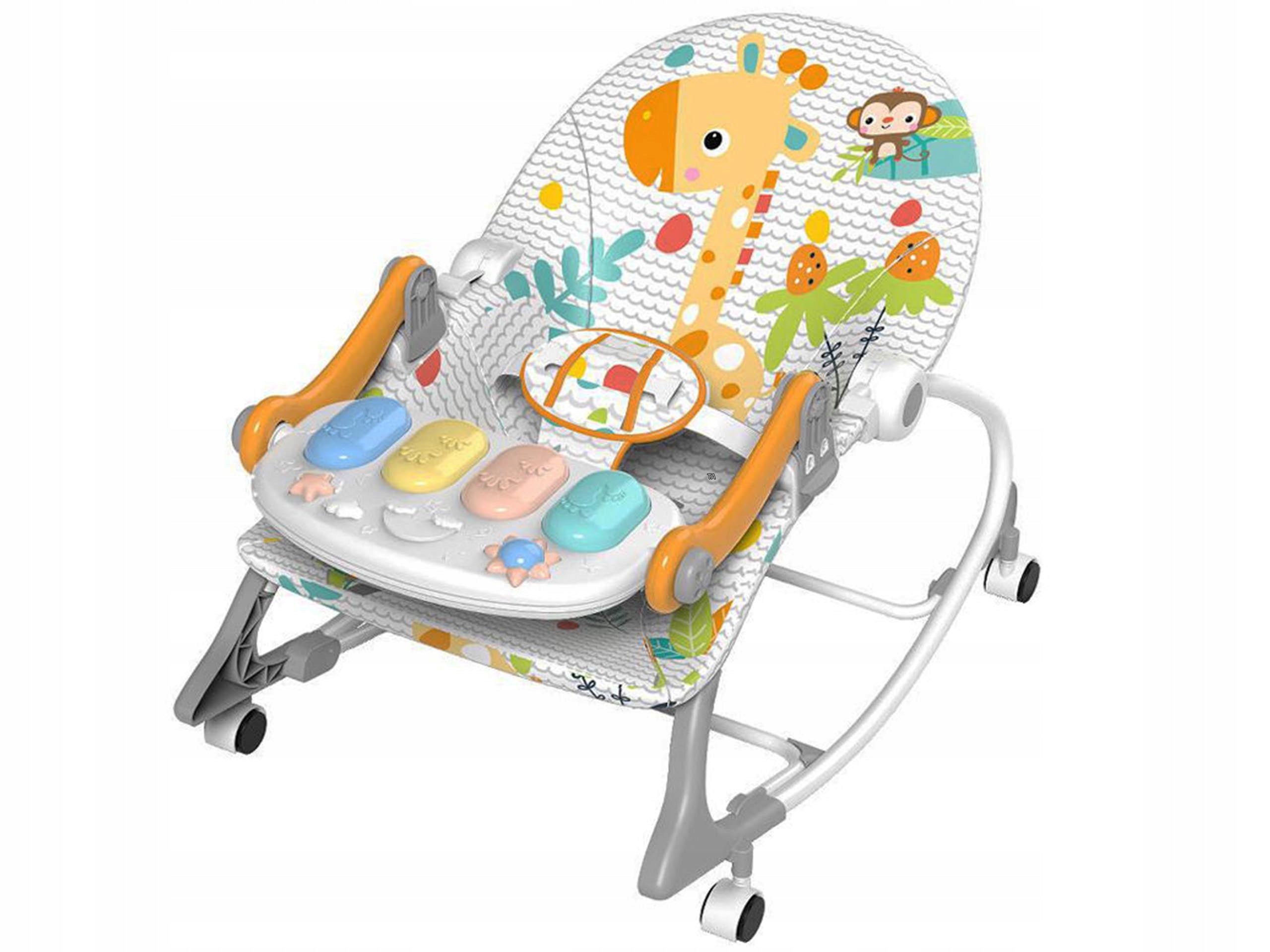 4in1 Lovely Rocker Riding Cot Cradle Piano