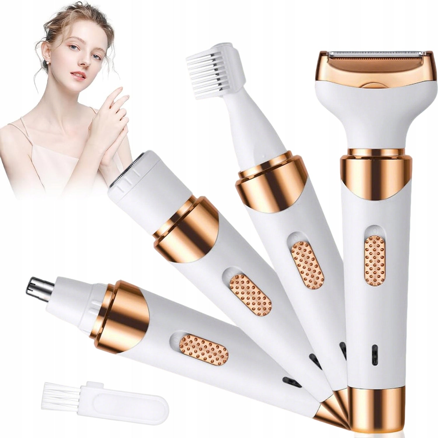 4in1 Women's Epilator Shaver for Women for Bikini Legs Pach Waterproof USB
