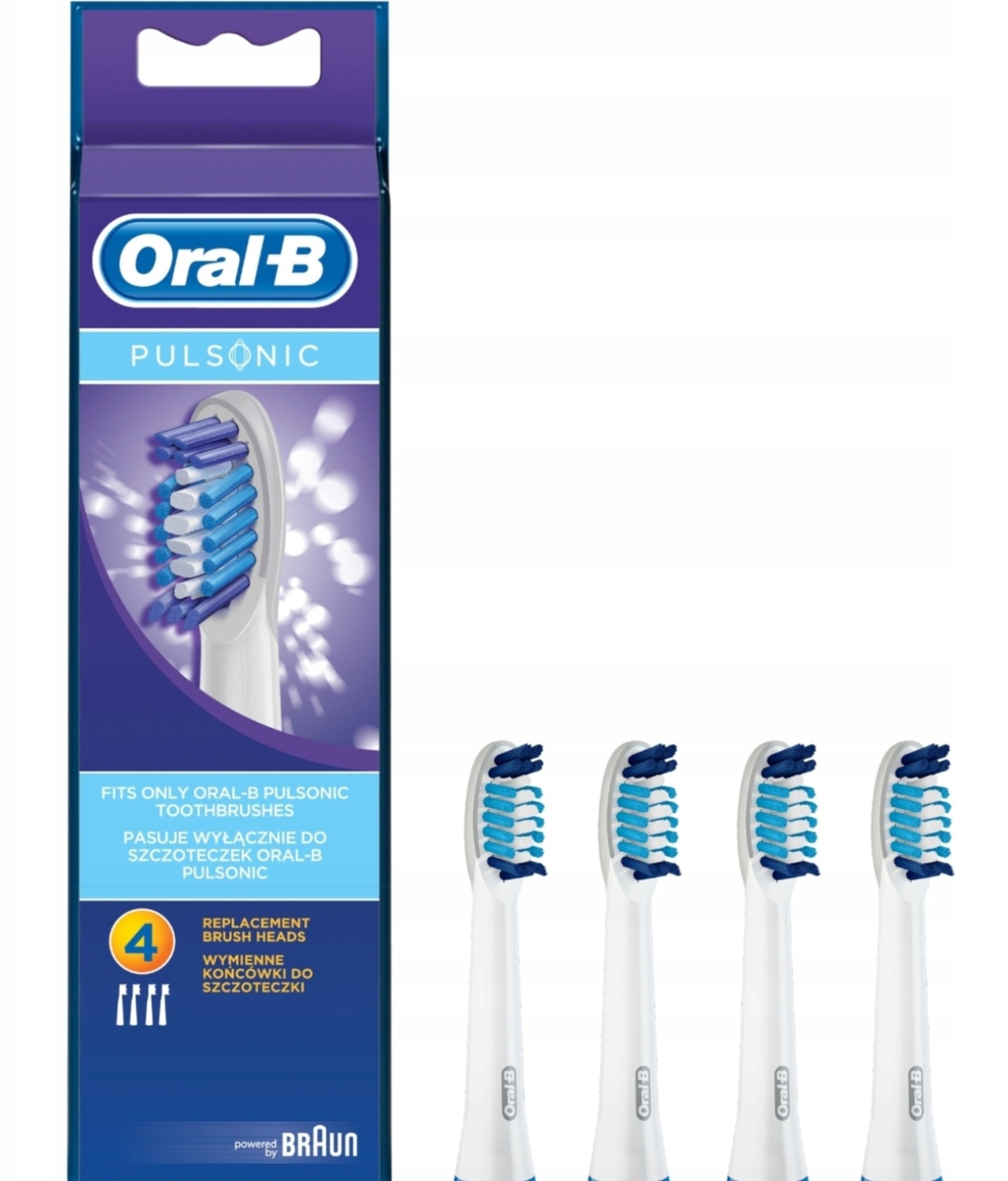 4pcs Toothbrush Tip BRAUN Oral-B Pulsonic Original Sonic SR32