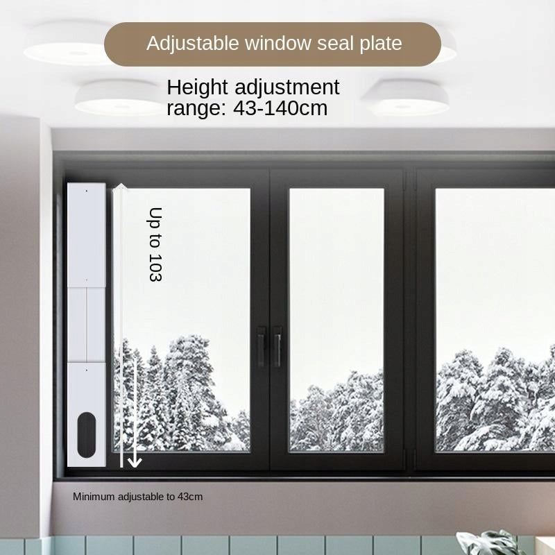 4pcs/set Portable Air Conditioner Window Kit with Je Connector Panel Dominant color multicolor