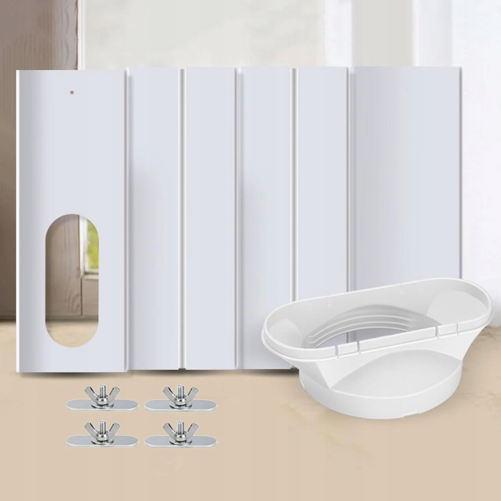 4pcs/set Portable Air Conditioner Window Kit with Je Connector Panel Model Uniwersalny zestaw odpowietrznika przesuwnego AC