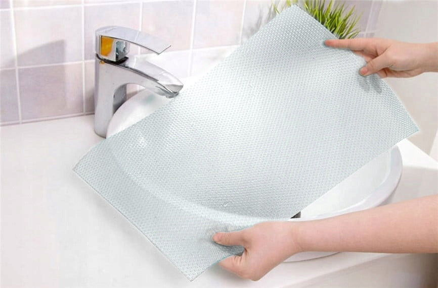 4x ANTIBACTERIAL FRIDGE MAT SHELF BACKING Color white