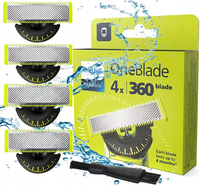 4x BLADES PHILIPS ONEBLADE 360 ORIGINAL BLADE KNIFE HEAD SHAVER PRO