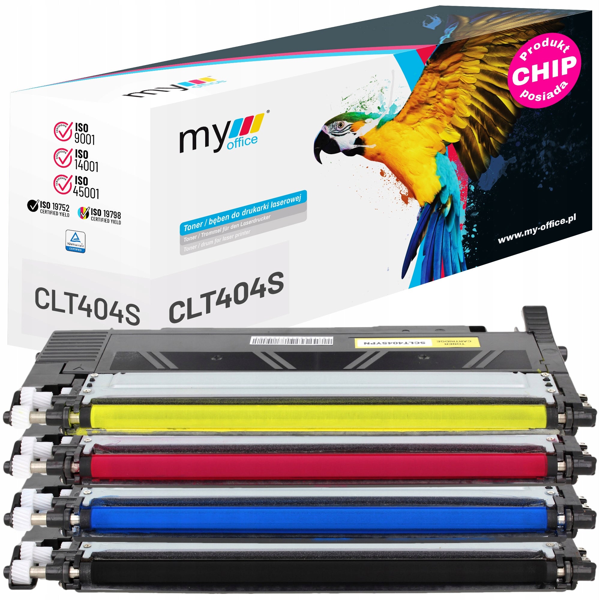 4x CLT-404S CMYK Toner Cartridge for Samsung C430 C430W C480 C480FN C480FW C480W 404S