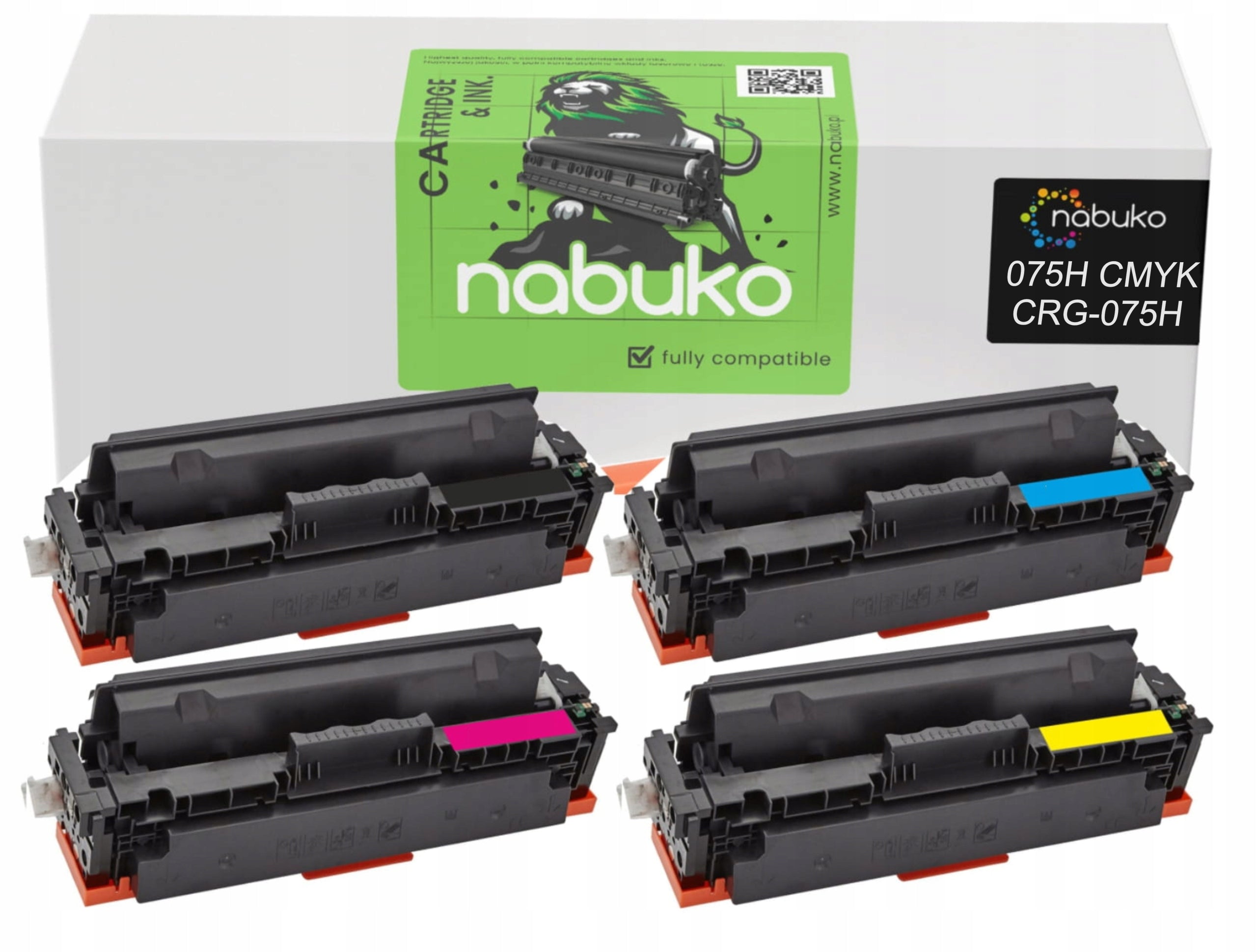 4x CRG-075H Toner Cartridge for Canon LBP646Cdw LBP647Cdw MF664Cdw MF667Cdw CMYK