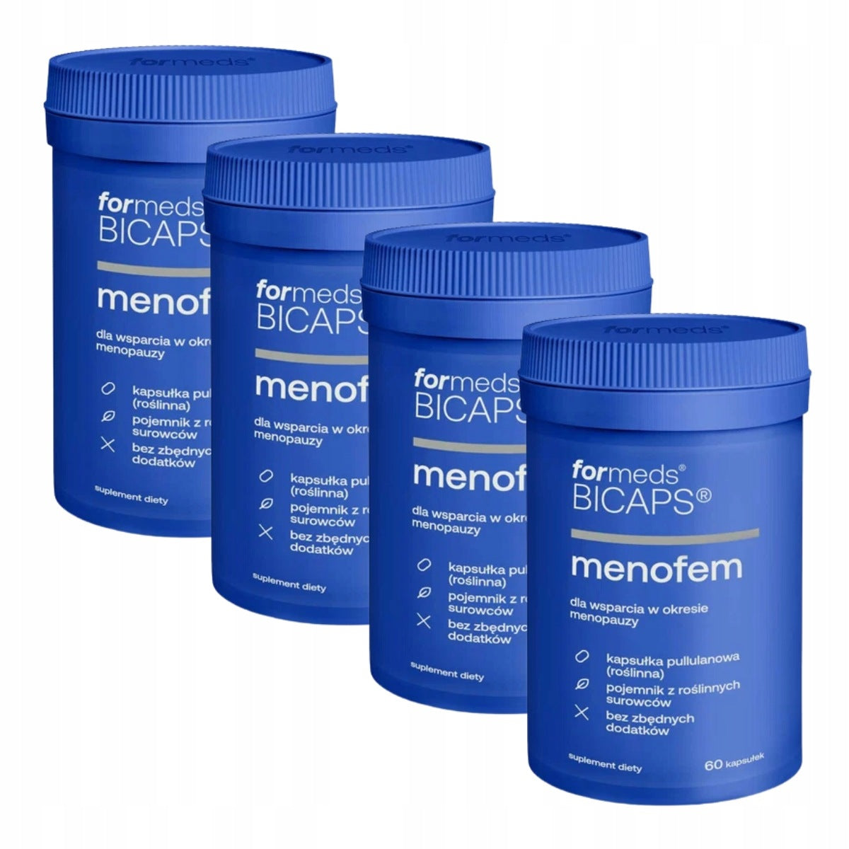 4x Formeds BICAPS menofem Red Clover+calcium 60 capsules Menopause