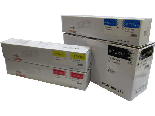 4x High Performance Toner Cartridge for OKI C332, OKI C332dn, C332dnw, MC363dn, Set Packaging status original