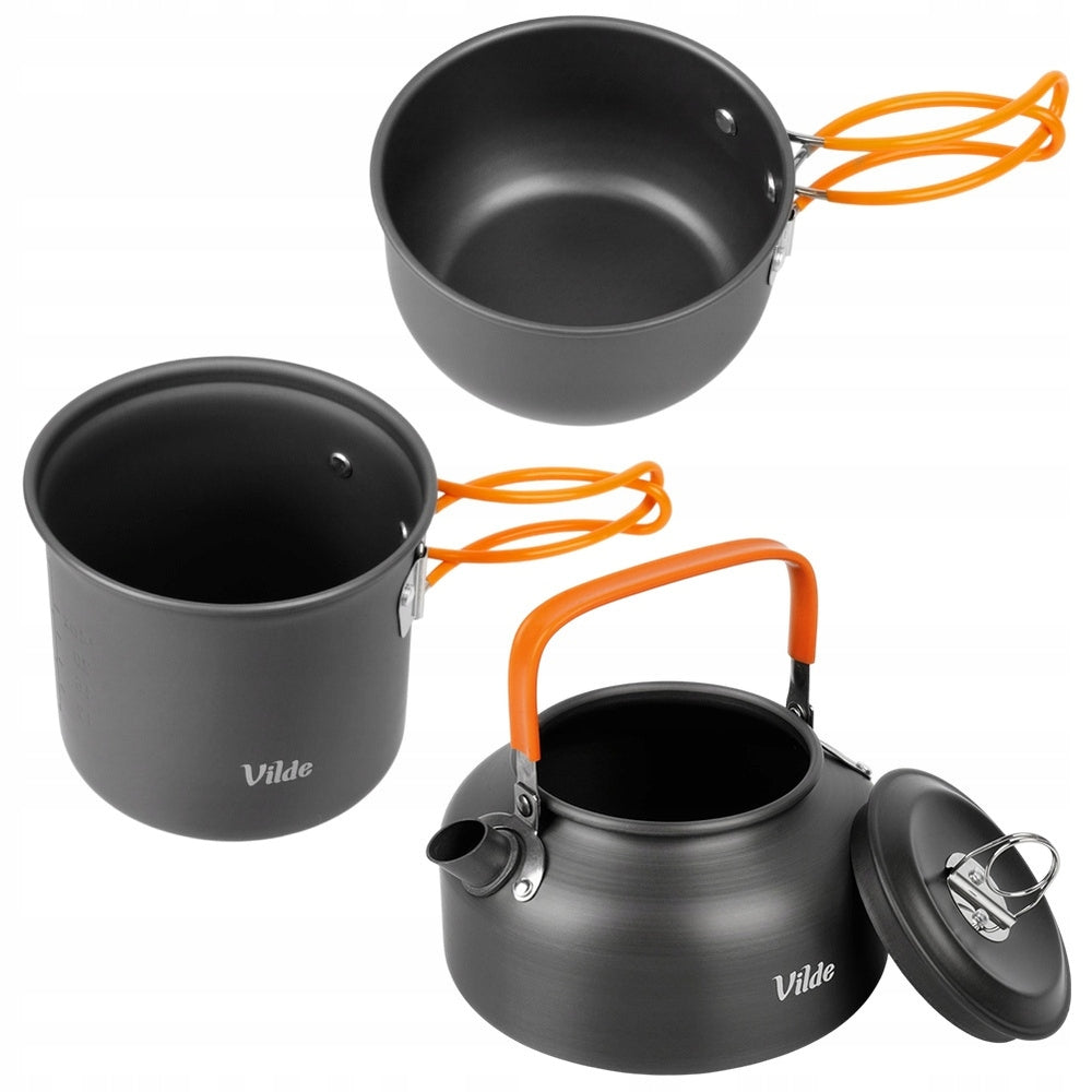4x Hiking Dishes Camping Picnic Pot Saucer Pan Kettle Manufacturer code 5900670137592