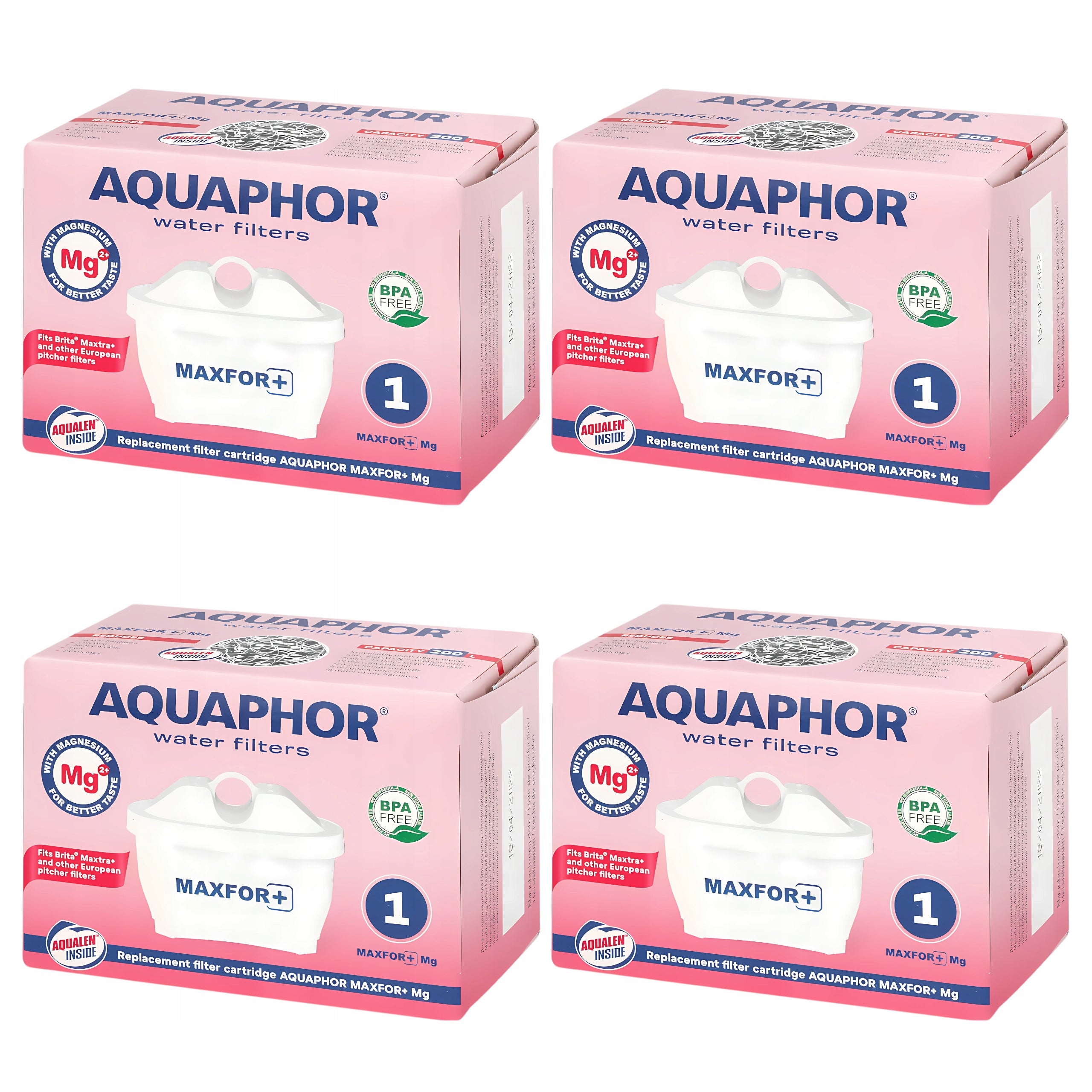 4x Jug Filter Water Jug Cartridges AQUAPHOR B25 MAXFOR Mg Set