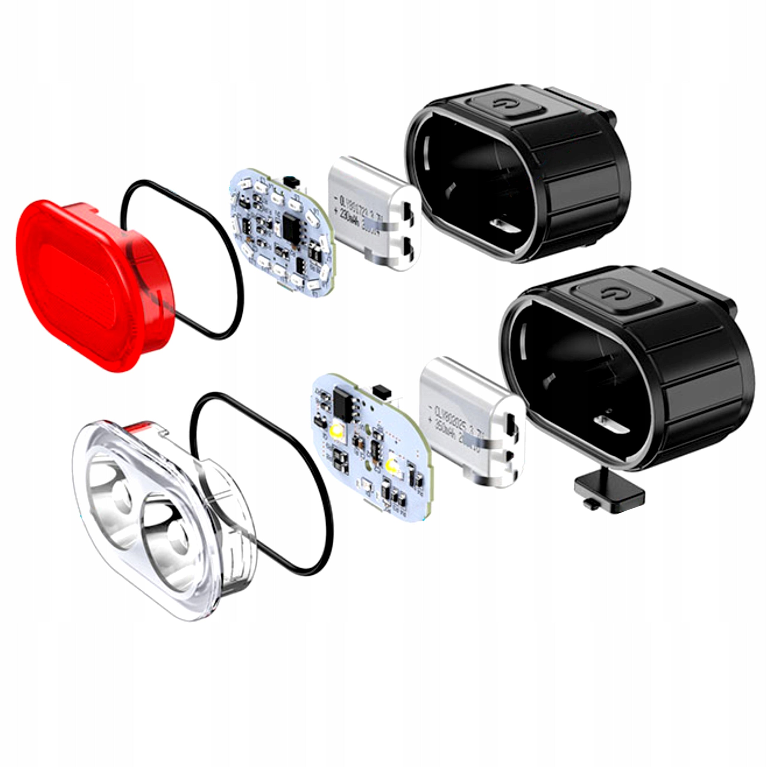 4x LED BICYCLE LIGHT FRONT REAR 800 LUMENS USB C WATERPROOF Manufacturer code 71-163#