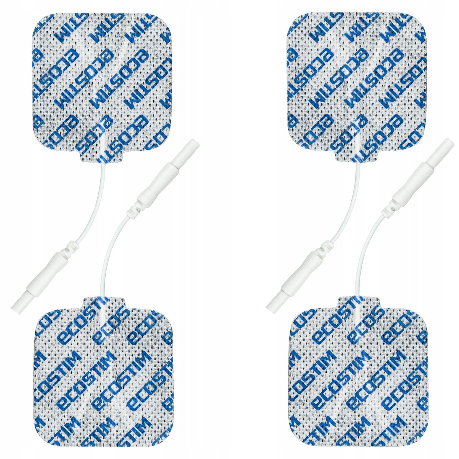 4x Medical Self-Adhesive Gel Electrodes TENS 5x5cm PIN PREMIUM ECOSTIM