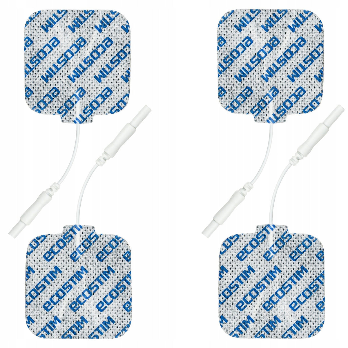 4x Medical Self-Adhesive Gel Electrodes TENS 5x5cm PIN PREMIUM ECOSTIM