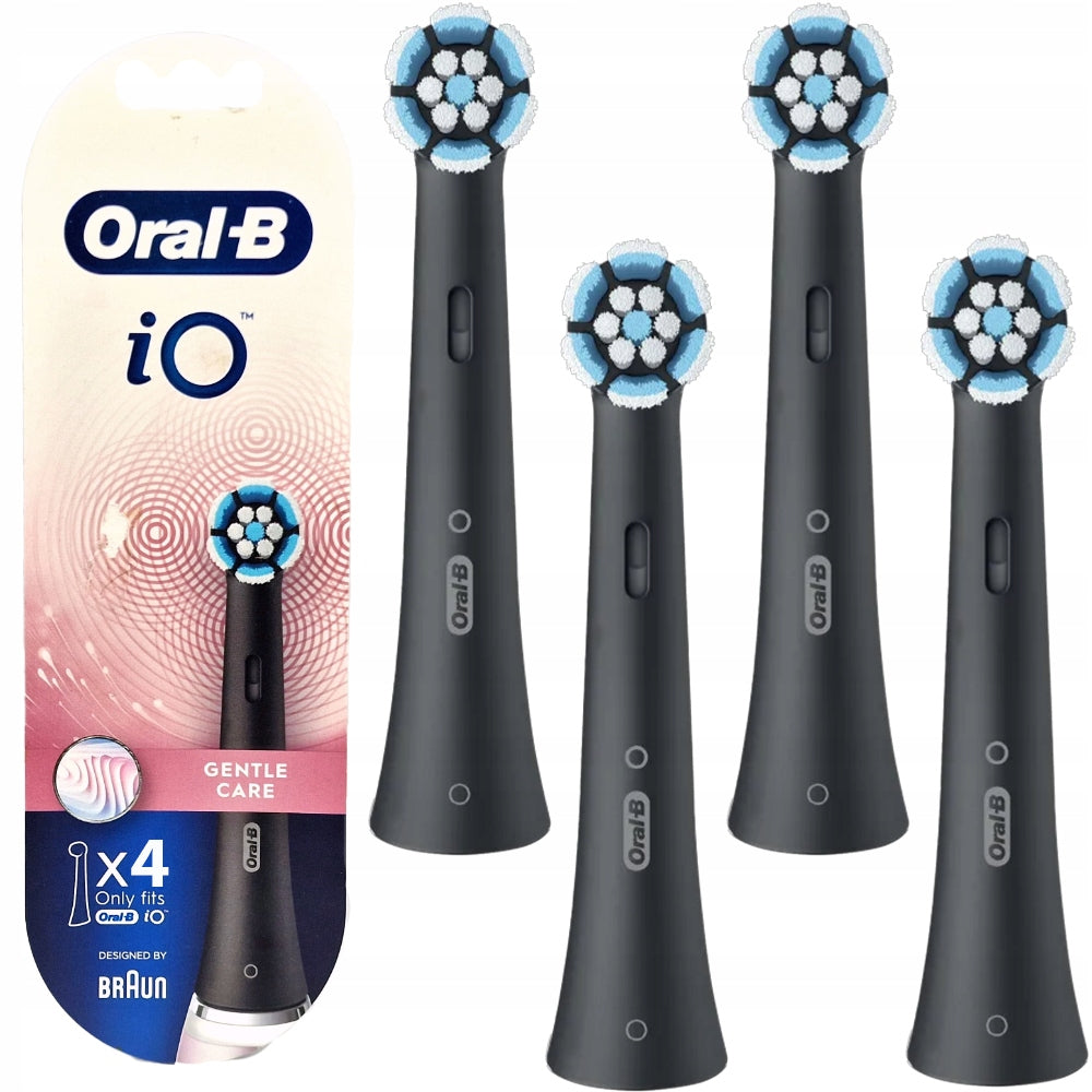 4x ORIGINAL BRUSH TIP ORAL-B iO GENTLE CARE BLACK