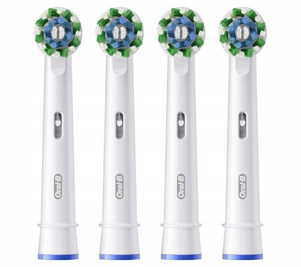 4x Oral-B Pro Cross Action tip for electric toothbrush white 100%