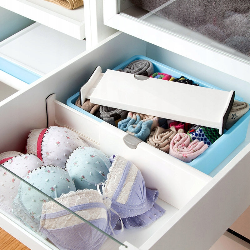 4x Organizer Adjustable Wardrobe Drawer Divider M Packaging status original
