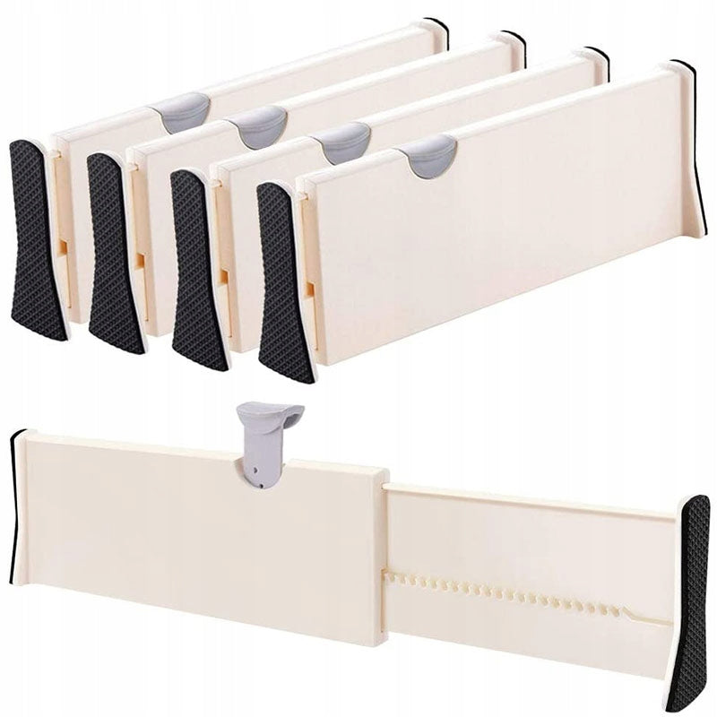 4x Organizer Adjustable Wardrobe Drawer Divider M