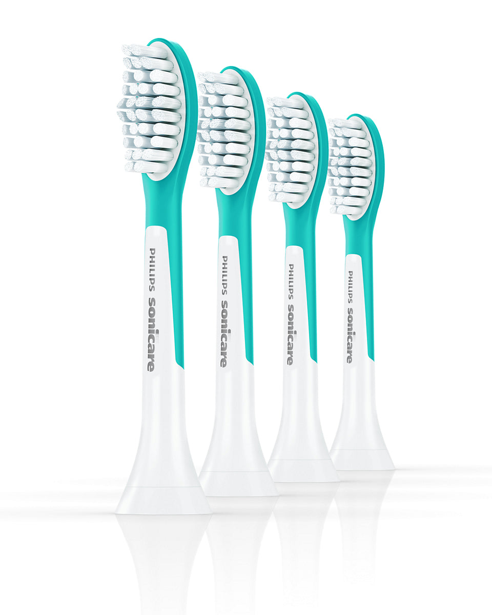 4x Philips Sonicare Kids toothbrush tips for children from 7+ years HX6044 Manufacturer code HX6044/90