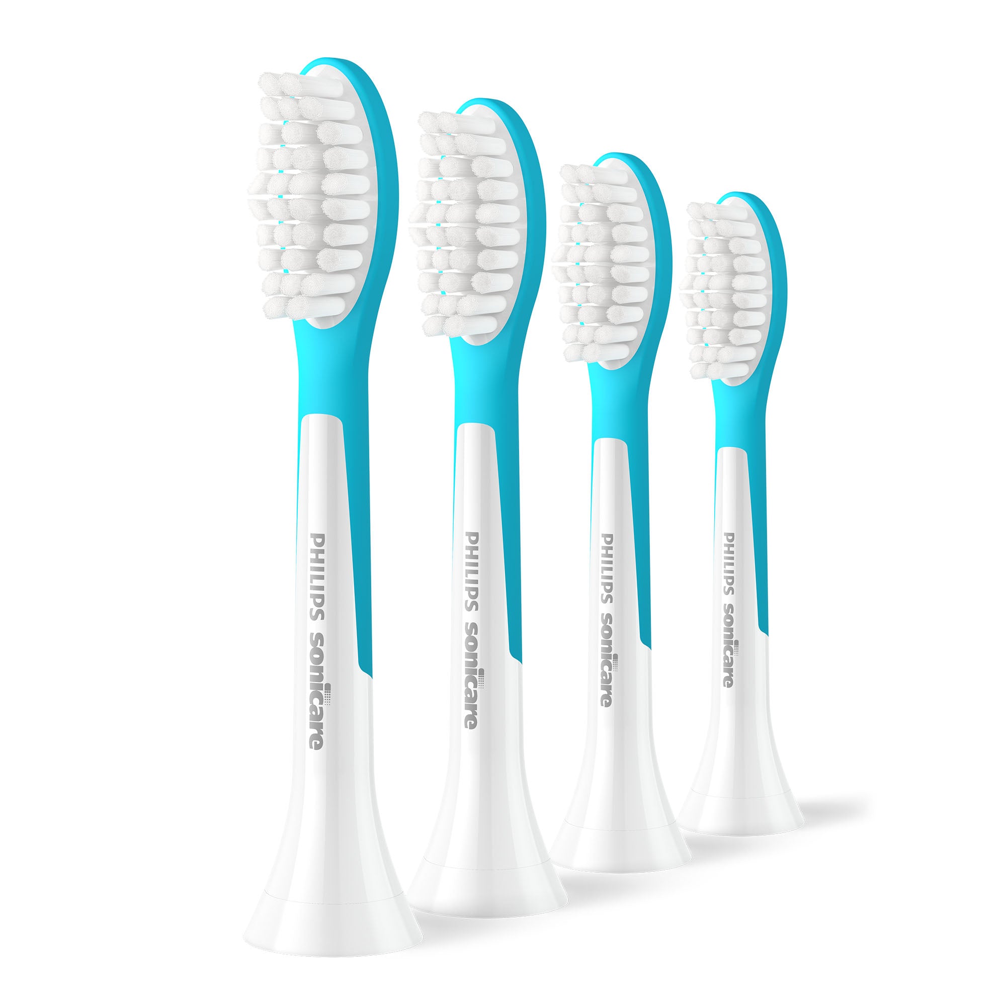 4x Philips Sonicare Kids toothbrush tips for children from 7+ years HX6044 Packaging status original