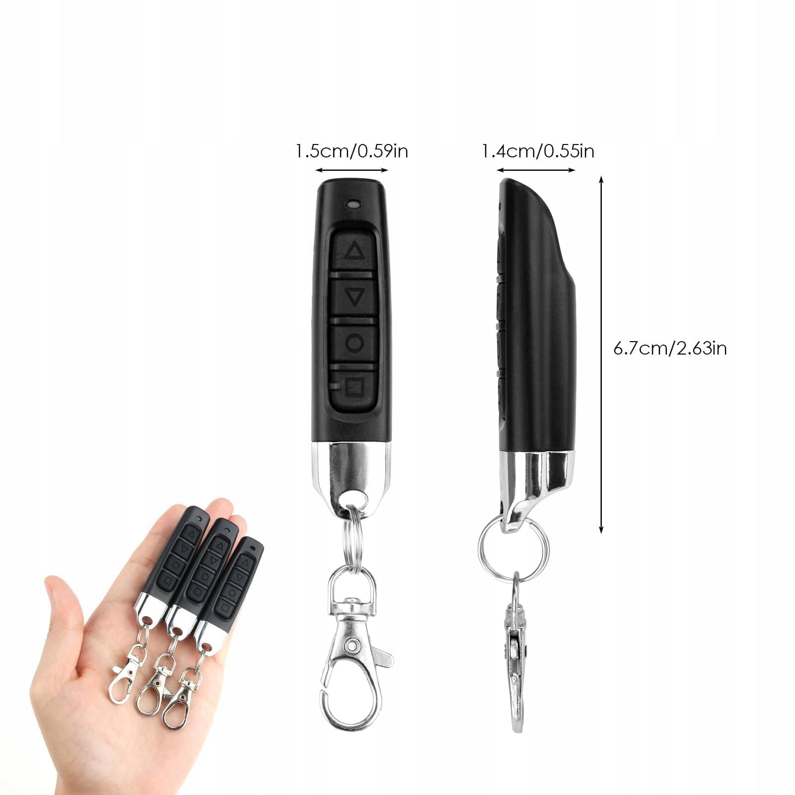 4x SELF-COPYING REMOTE CONTROL FOR GATE UNIVERSAL FOR ALARM Brand no brand